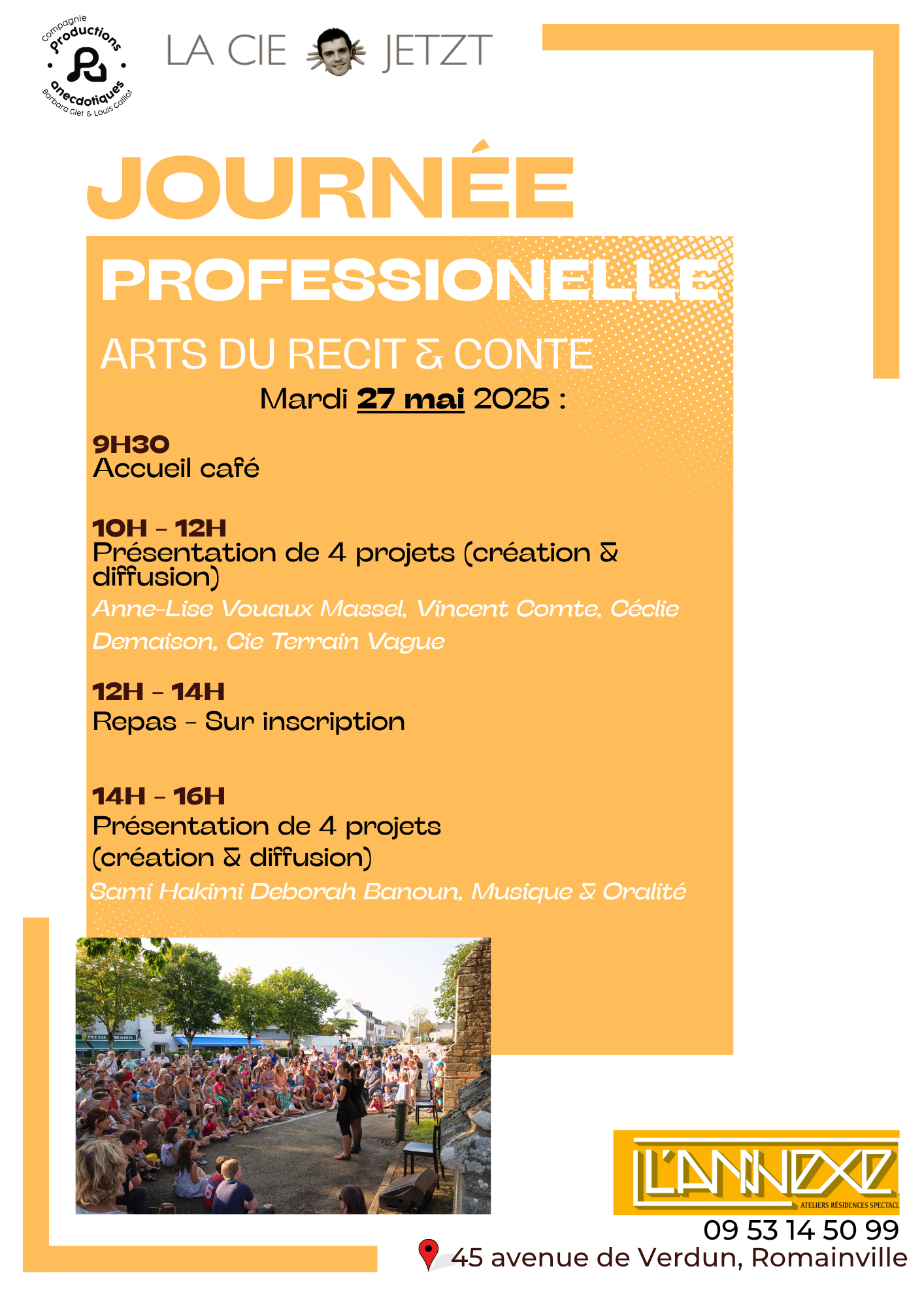 JOURNÉE PROFESSIONNELLE DES ARTS DU RÉCIT